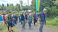 Michael Adler (vorne rechts) mit Wanderern auf dem Weg zur Ködeltalsperre. Hans Franz Michael Adler (vorne rechts) mit Wanderern auf dem Weg zur Ködeltalsperre. Hans Franz