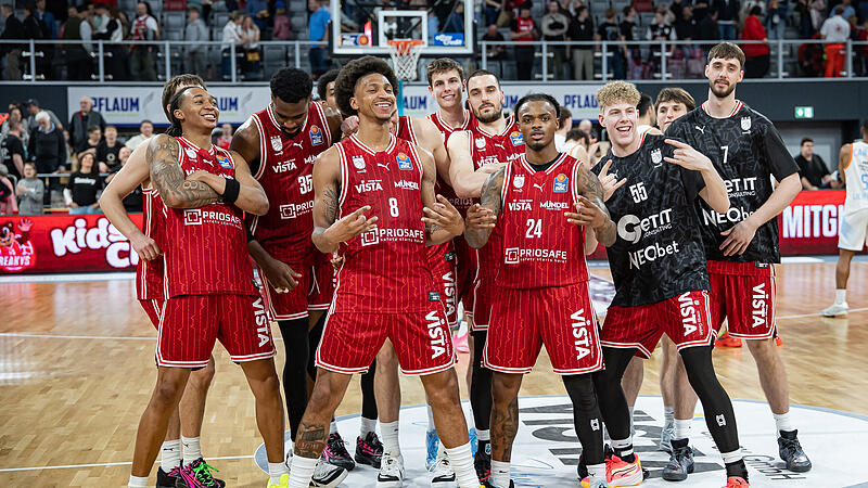 Die Baskets-Spieler hatten in der Saison 2025/2026 allen Grund zur Freude.