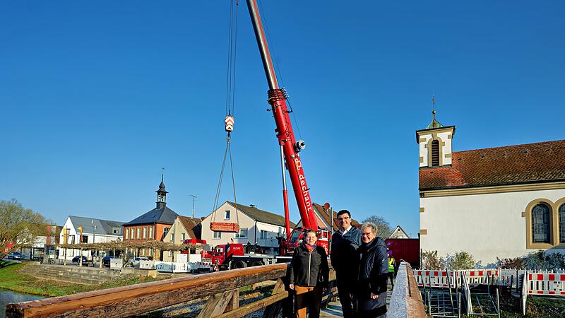 Impressionen vom Br&uuml;ckenabriss in Gundelsheim