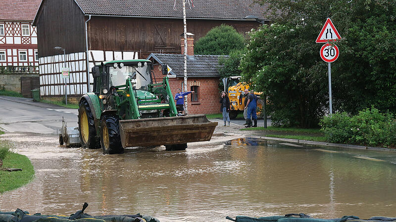 Überschwemmungen im Landkreis Coburg