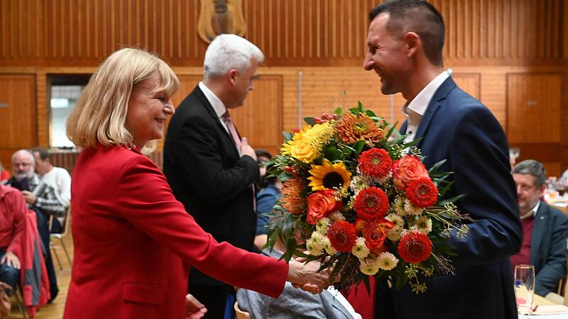 Sabine Gross und Andreas H&uuml;gerich (rechts) kandidieren, um sich im Landtag und im Bezirkstag zu engagieren.