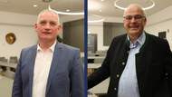 Oliver Flake (CSU) und Hanng&ouml;rg Zimmermann (Freie W&auml;hler) gehen ins Rennen um den Posten des Landrats. Wer es am Ende wird, k&ouml;nnten nun auch die restlichen Parteien entscheiden.