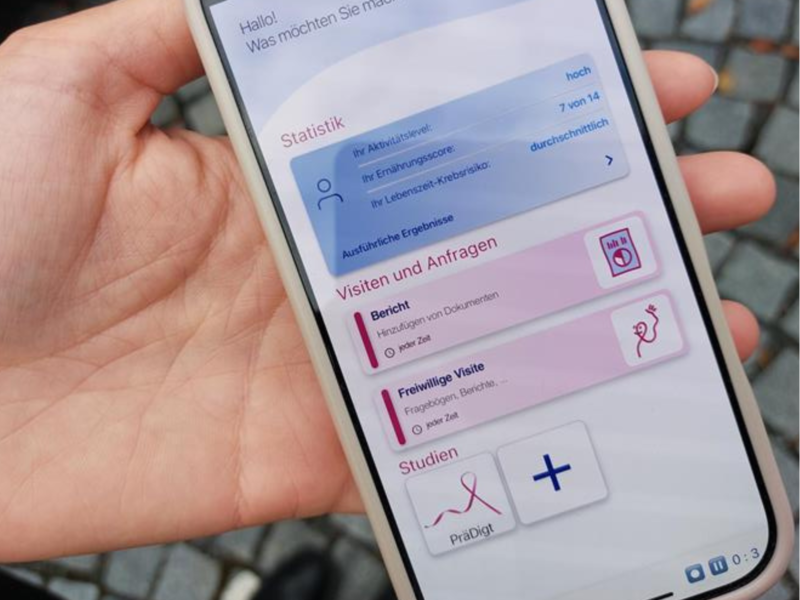 Die PräDigt Studie setzt auf innovative Methoden: Die Fragebögen, die Frauen im Zuge der Studie via App zur Verfügung stehen, werden sonst nur in spezialisierten Kliniken von Ärzten durchgeführt.