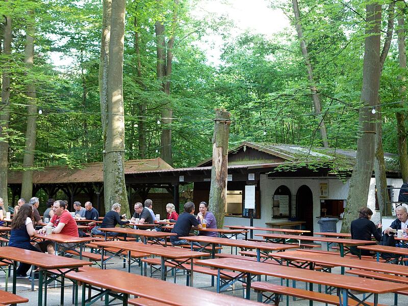 Der Felsenkeller ist ein beliebter Treffpunkt.