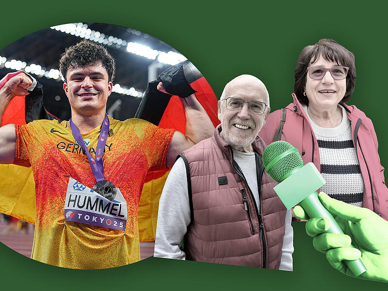 Merlin Hummel aus Kulmbach ist Vizeweltmeister im Hammerwerfen. Das sagen die Einwohner aus seiner Heimatstadt Kulmbach zu seinem Erfolg.