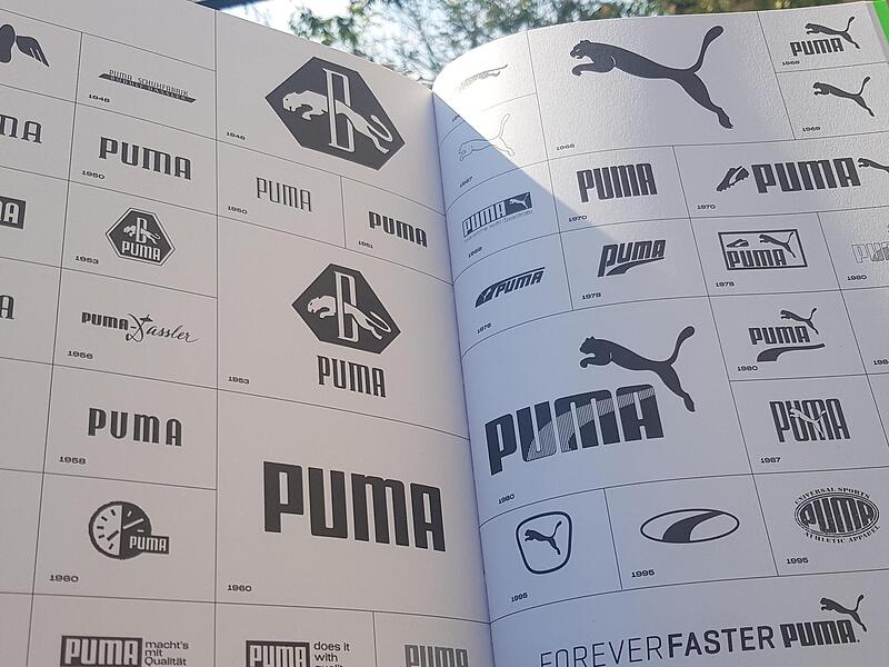 Doppelseite aus dem Buch &bdquo;Puma &ndash; The Graphic Heritage&ldquo;