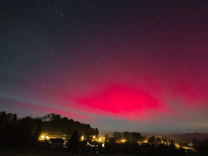 Polarlichter über Bayern