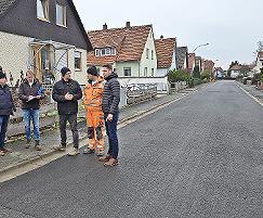 Bei der Endabnahme der Bauma&szlig;nahme.