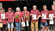 Die Geehrten des Fanclubs.Fanclub
