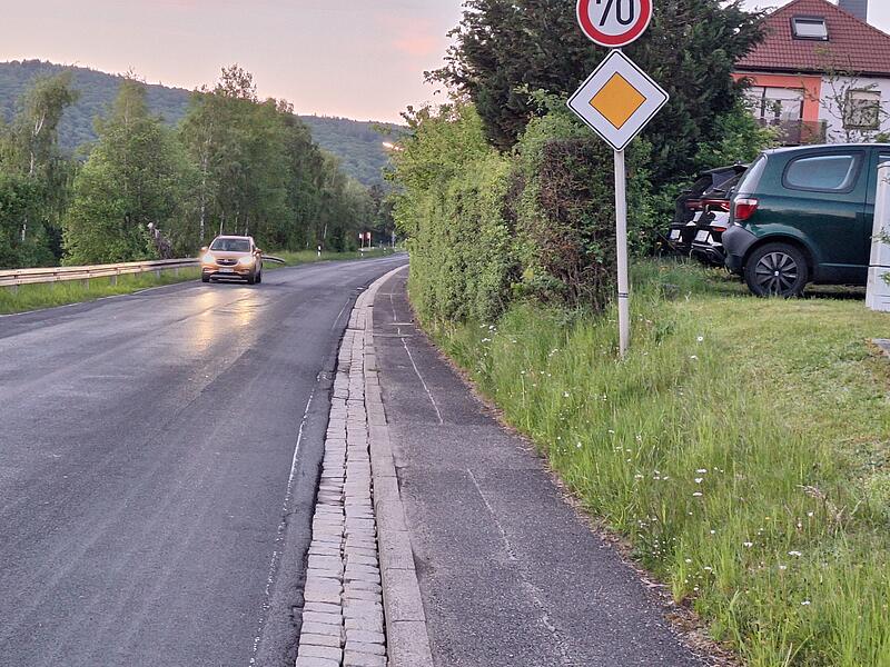 Gehweg von Wernarz ins Staatsbad: Abbruch