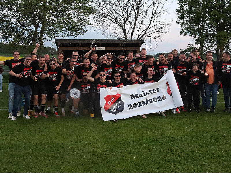 Als Meister der A-Klasse 2 kehrt K&ouml;nigsfeld in die Kreisklasse zur&uuml;ck. Am letzten Juniwochenende wird der 60. Geburtstag der DJK umso ausschweifender gefeiert.