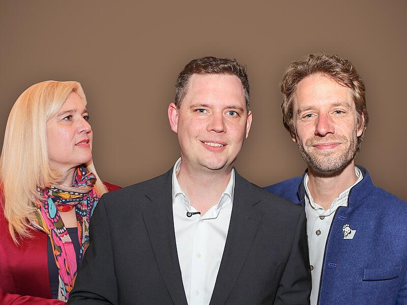 Die Kandidaten des Dreikampfes, der nun beendet ist.