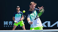 Kevin Krawietz (rechts) und Tim Pütz stehen bei den Australian Open im Halbfinale. Kevin Krawietz (rechts) und Tim Pütz stehen bei den Australian Open im Halbfinale.