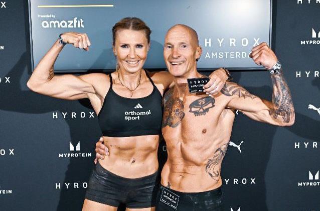 Stefan Eichhorn mit seiner Double-Partnerin Martina Görz aus Düsseldorf. Beide qualifizierten sich für die WM 2025.