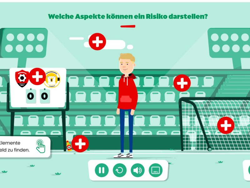 Mit Jakub geht jeder Teilnehmer durch die Inhalte der DFB-Onlineschulung zur "Sicherheit im Amateurfußball".