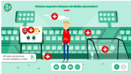 Mit Jakub geht jeder Teilnehmer durch die Inhalte der DFB-Onlineschulung zur "Sicherheit im Amateurfußball".
