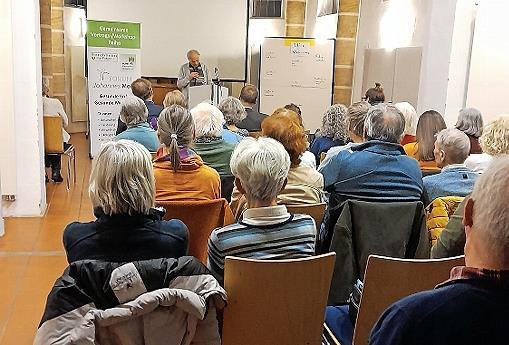 Klaus-Dieter Preis bei seinem Vortrag.