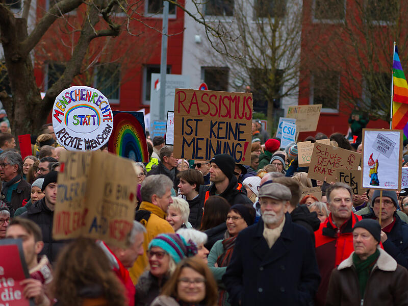 Demo f&uuml;r Demokratie in ForchheimDemo f&uuml;r Demokratie in Forchheim