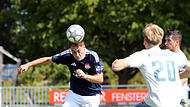 Luca Hörnes mit TSV Burgebrach in Frammersbach gefordert Als Einheit verteidigten Luca Hörnes (links) und der TSV Burgebrach den Heimsieg gegen Haibach ins Ziel. In Frammersbach will die Burger-Elf nachlegen.