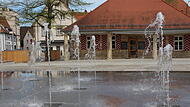Am Dienstag sprudeln die Fontänen wieder wie gewohnt. Am Wochenende blieb das Wasser aber aus.Forchheim & Fränkische Schweiz