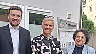 Bürgermeisterin Susanne Grebner (Mitte) mit ihren Stellvertretern Christin Neder-Brown und Jan Fischer. Bürgermeisterin Susanne Grebner (Mitte) mit ihren Stellvertretern Christin Neder-Brown und Jan Fischer.