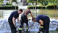 Insgesamt 10 870 Sandsäcke wurden verbaut.Forchheim & Fränkische Schweiz