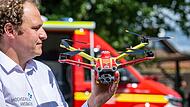 Drohne zur KI-gest&uuml;tzten Waldbrandfr&uuml;herkennung vorgestellt