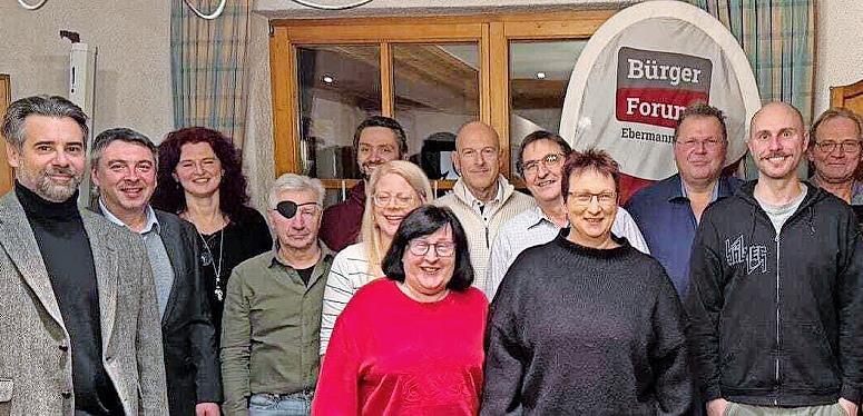 Ein Teil der Kandidaten des FDP/B&uuml;rgerforums Ebermannstadt.