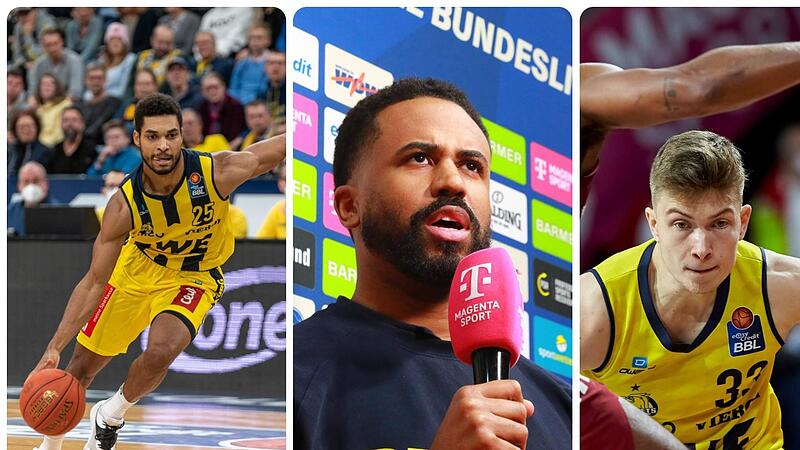 Drei Oldenburger mit Bamberger Vergangenheit  (von links): Kenneth Ogbe, Bryce Taylor und Bennet Hundt.
