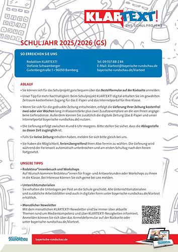 Anmeldeformular Bayerische Rundschau