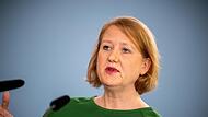 Lisa Paus (Bündnis90/Die Grünen), Bundesministerin für Familie, Senioren, Frauen und Jugend, spricht bei einem Pressestatement zur Kindergrundsicherung.