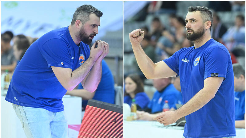 Freud' und Leid liegen beim Basketball h&auml;ufig eng beieinander: Patrick Seidel zeigt Emotionen satt an der Seitenlinie.