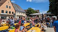 Auch auf dem Marktplatz war viel los.Forchheim & Fränkische Schweiz