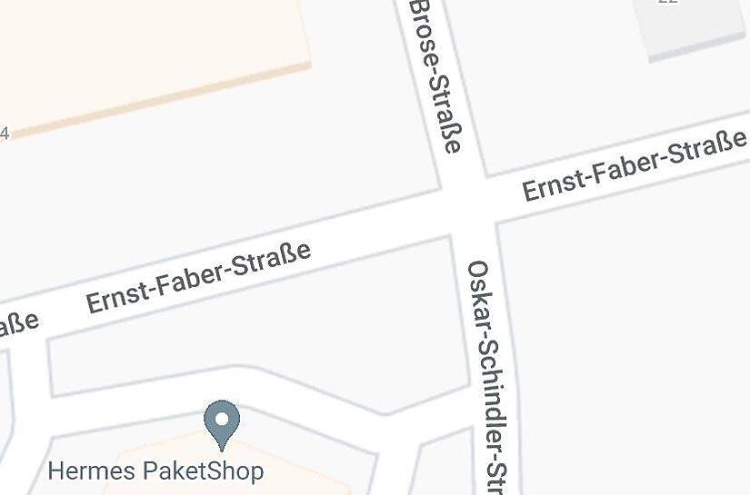 Überraschung bei Google Maps: Ein Teil der Max-Brose-Straße in Coburg heißt plötzlich Oskar-Schindler-Straße.