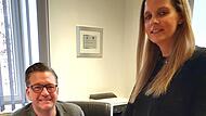 B&uuml;rgermeister Karsten Fischkal und Julia Firsching-Vay beantworten Fragen rund um den Aktionstag.