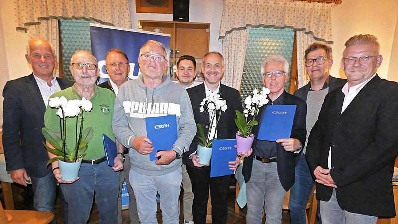 Verdiente Mitglieder der CSU Kulmbach wurden ausgezeichnet.