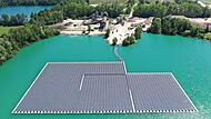 Schwimmende Photovoltaik-Anlage