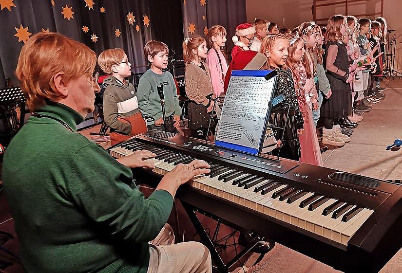 Für Astrid List war es das letzte Weihnachtskonzert an der Grundschule.