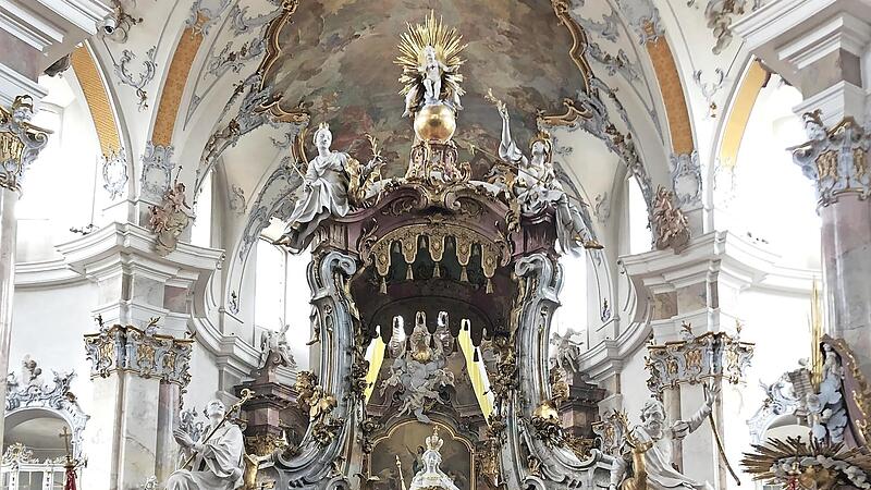 Auch die Basilika Vierzehnheiligen ist in diesen Tagen wieder Ziel vieler Pilgerinnen und Pilger. Sie alle kommen zum Gnadenort, um nicht nur w&auml;hrend der Bitttage um ein gutes Miteinander in der Gesellschaft zu beten.