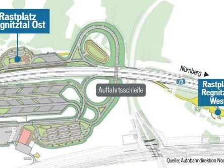 Aus gr&uuml;n wird grau: Zumindest die Fl&auml;che westlich der Autobahn, die statt des alten &bdquo;West-Platzes&ldquo; kommen soll.Forchheim & Fr&auml;nkische Schweiz