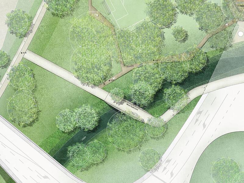 Radbrücke über die Lauer Radbrücke über die Lauer
