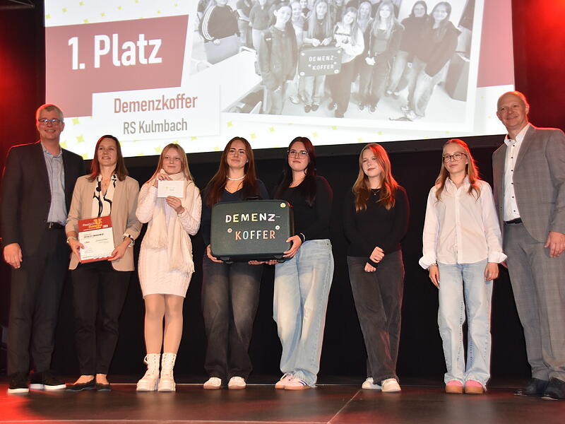 Das Projekt „Demenzkoffer“ erzielte in der Kategorie „Soziales Engagement“ den ersten Platz.