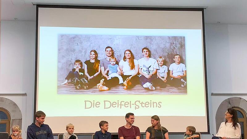 Die Familie Deifel-Stein stellte sich beim MittwochsTalk in Hammelburg vor.