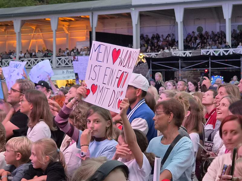 Wincent Weiss beim Open Air in Bad Kissingen