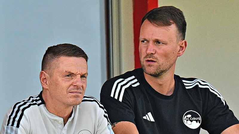 Lars M&uuml;ller (links) und Carl-Philipp Schiebel lenken die Landesliga-Mannschaft des FC Coburg. Archiv/Hagen Lehmann