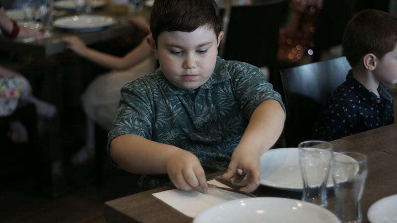 Restaurant Da Rocco in Bad Brückenau: Kinder proben gutes Benehmen