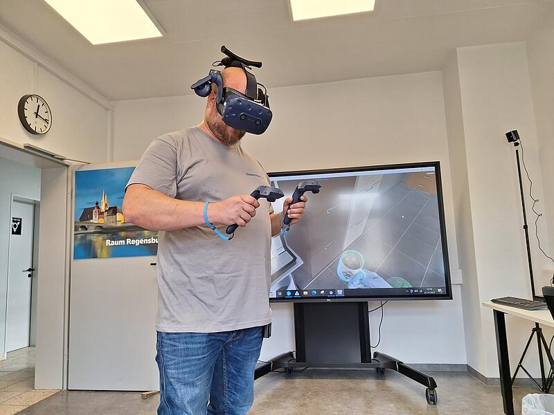VR am Trainingszentrum der Bahn