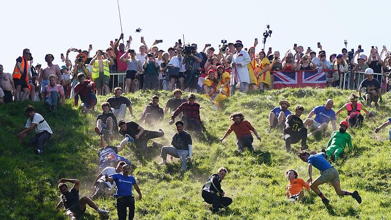 Käserennen 2026 in der englischen Grafschaft Gloucestershire Käserennen 2026 in der englischen Grafschaft Gloucestershire