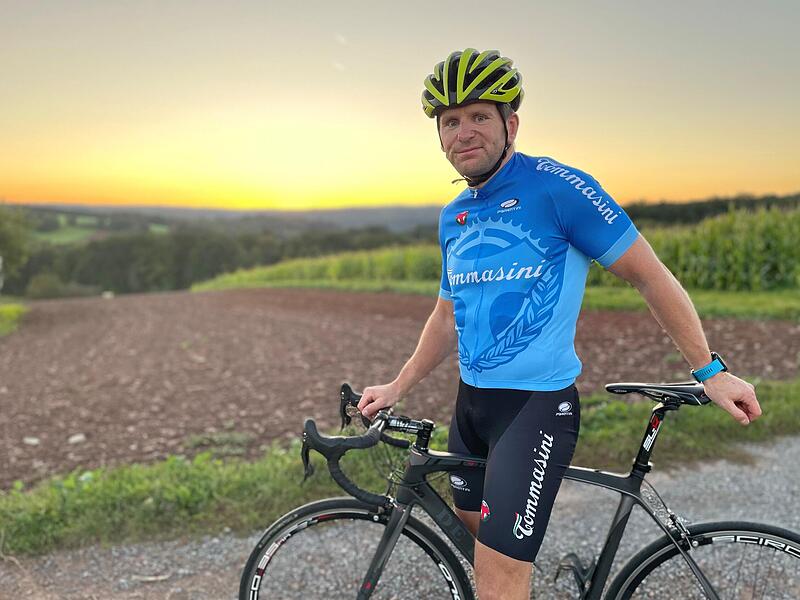 Marco Cerny aus Nüdlingen fährt regelmäßig mit dem Fahrrad nach Bad Neustadt zur Arbeit. Marco Cerny aus Nüdlingen fährt regelmäßig mit dem Fahrrad nach Bad Neustadt zur Arbeit.