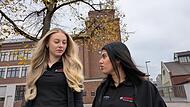 Vertreten die Jugend bei Bosch Bamberg: Mehrsa Mahmoodi (rechts) und Luisa Stromer